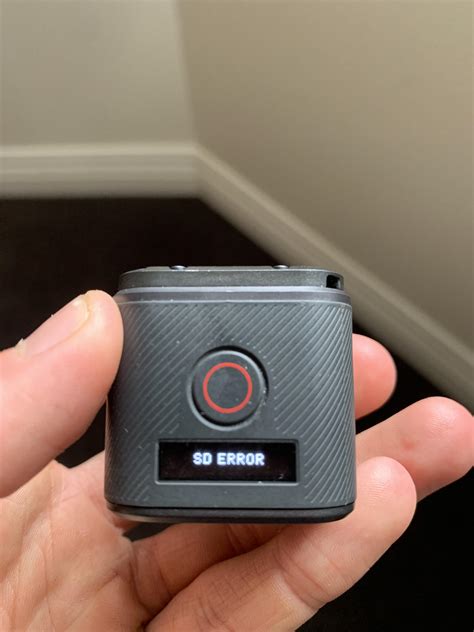gopro 5 sd card error|Hero Session 5 SD Card Error .